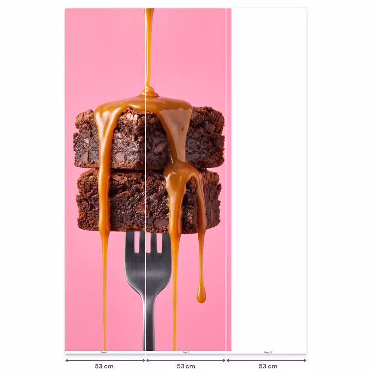Behang - Brownie - Karamel - Eten — 6