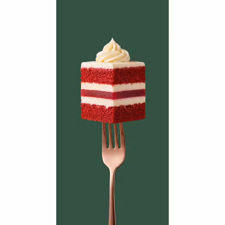 Behang - Cake - Vork - Rood — 2