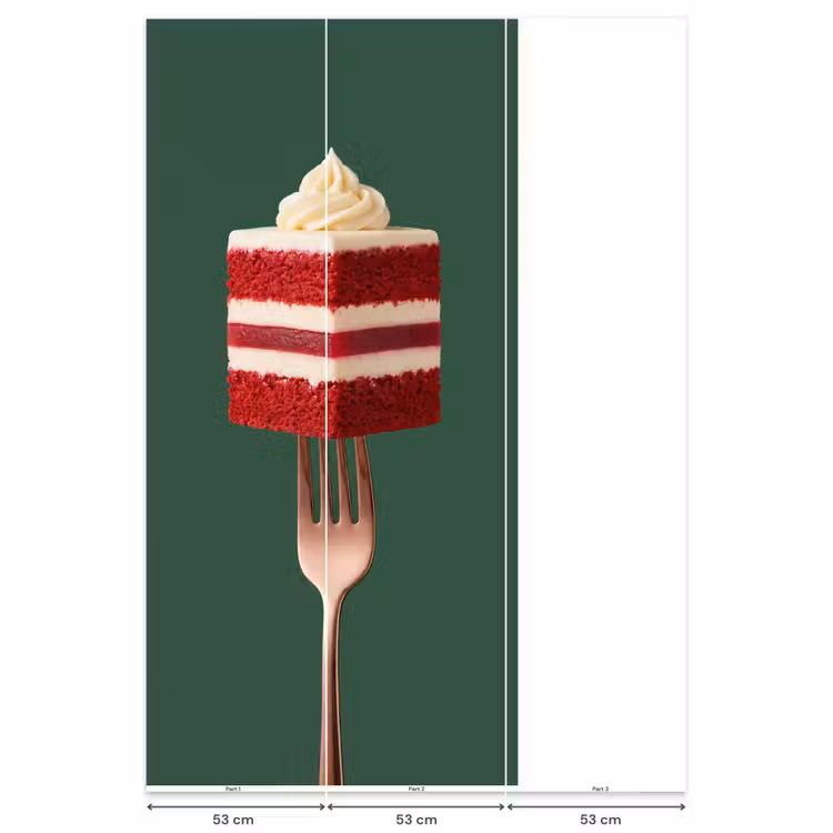Behang - Cake - Vork - Rood — 6