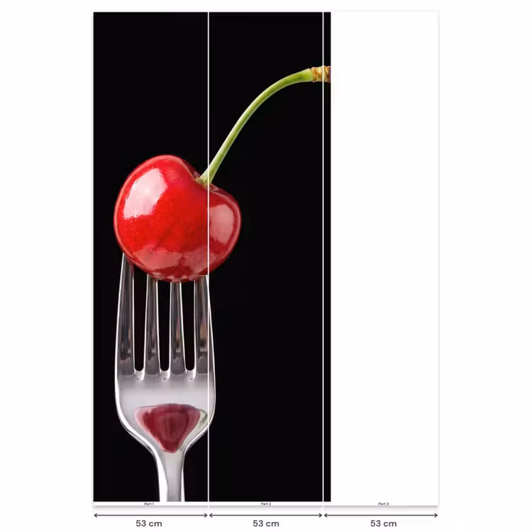 Behang - Rode kers - Vork — 6