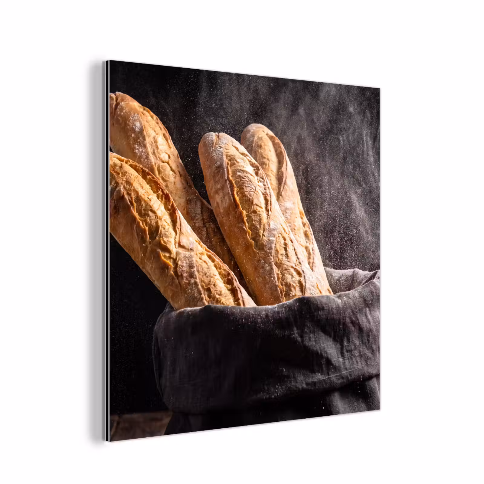 Aluminium schilderij - Brood - Zak - Eten — 1