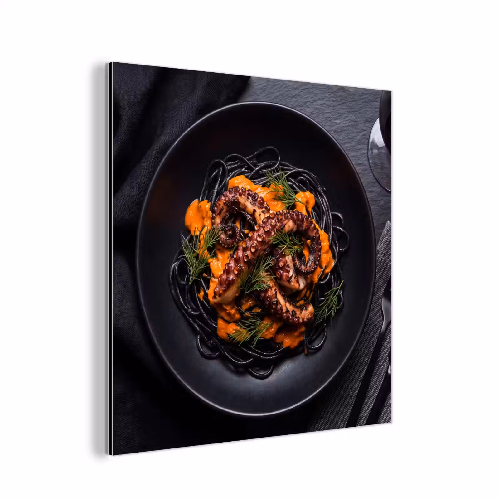 Aluminium schilderij - Eten - Octopus - Modern — 1
