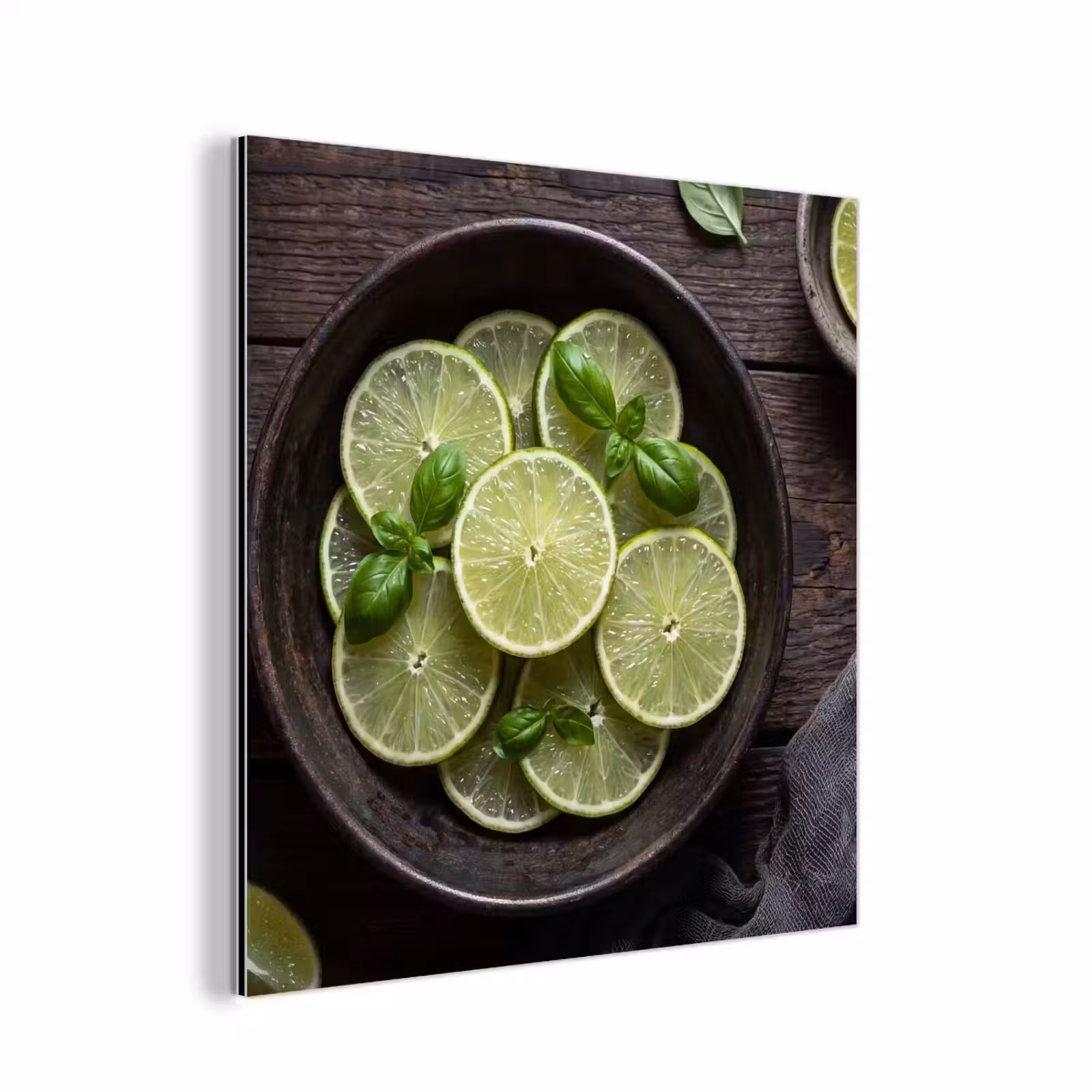 Aluminium schilderij - Fruit - Groen - Eten — 1