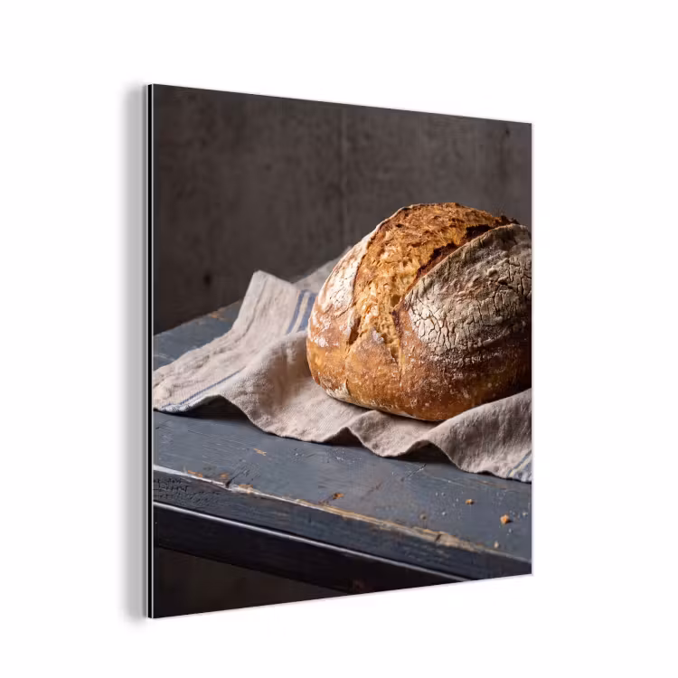 Aluminium schilderij - Brood - Rustiek - Eten — 1