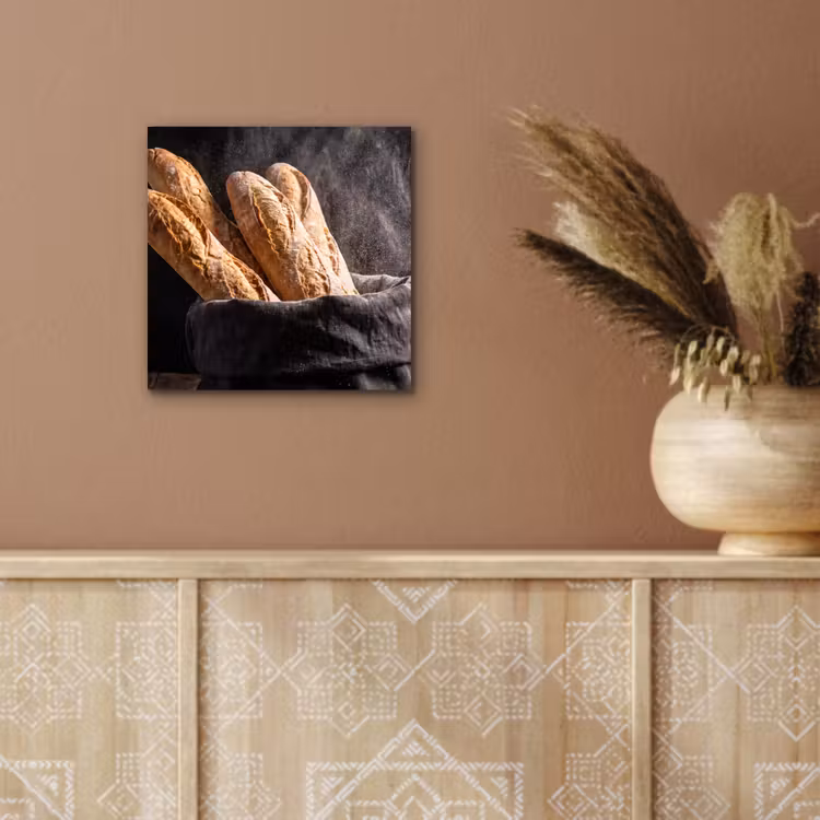 Aluminium schilderij - Brood - Zak - Eten — 5