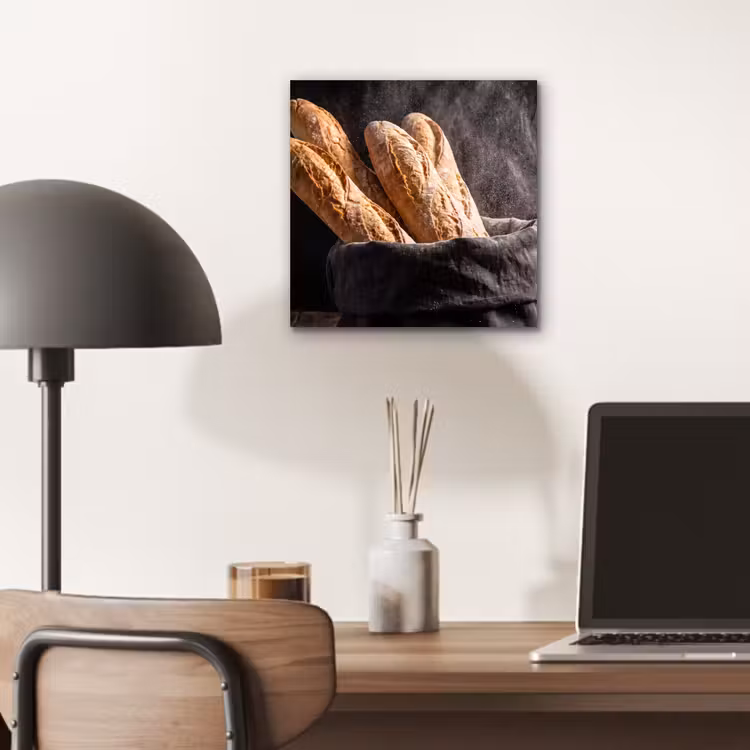 Aluminium schilderij - Brood - Zak - Eten — 6