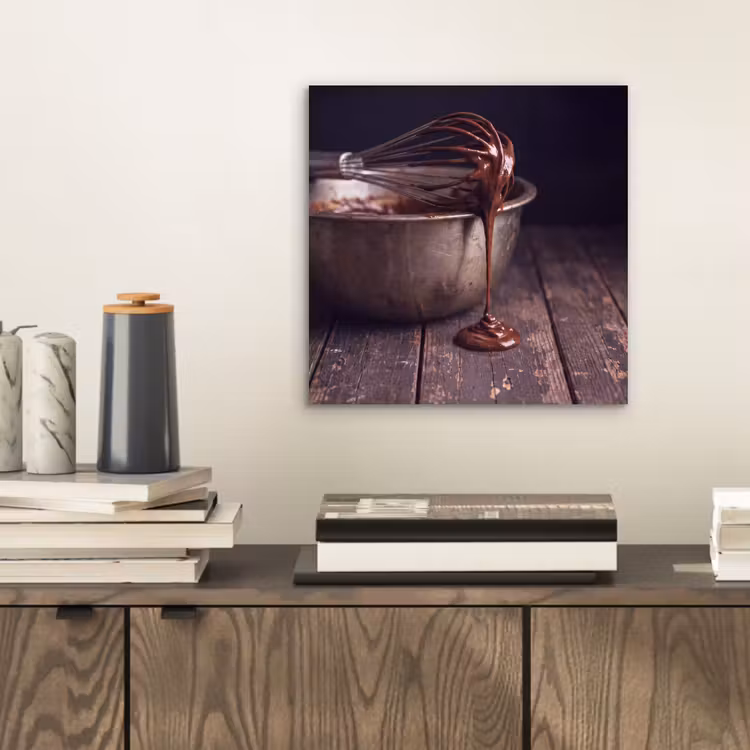 Aluminium schilderij - Chocolade - Beslag - Eten — 2