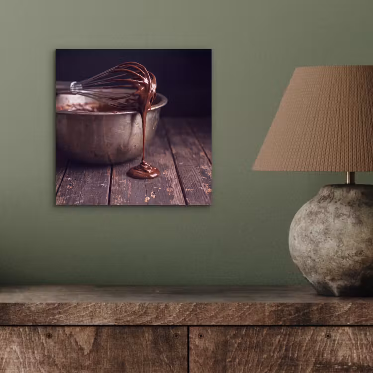 Aluminium schilderij - Chocolade - Beslag - Eten — 3
