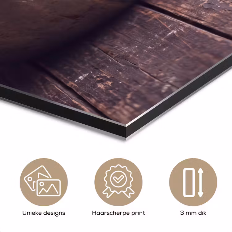 Aluminium schilderij - Chocolade - Beslag - Eten — 7