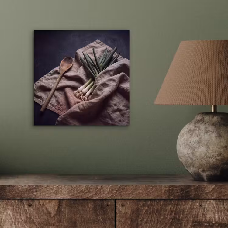 Aluminium schilderij - Eten - Lepel - Rustiek — 3