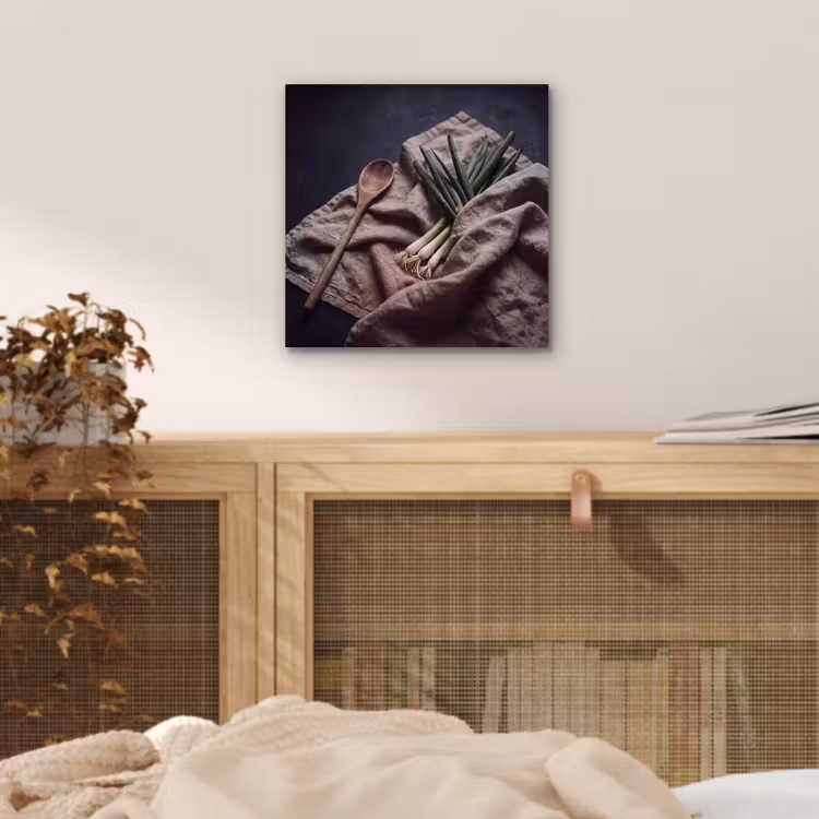 Aluminium schilderij - Eten - Lepel - Rustiek — 4