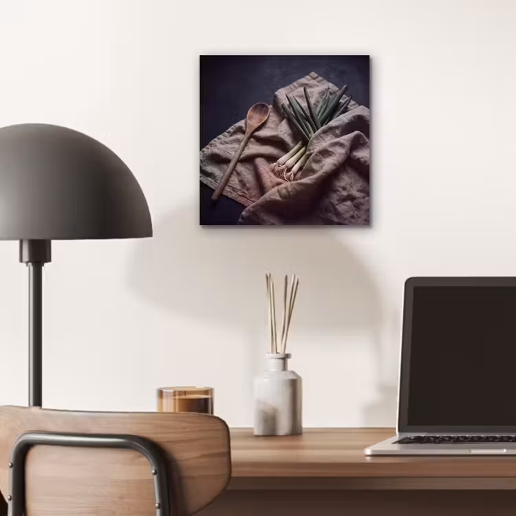 Aluminium schilderij - Eten - Lepel - Rustiek — 6