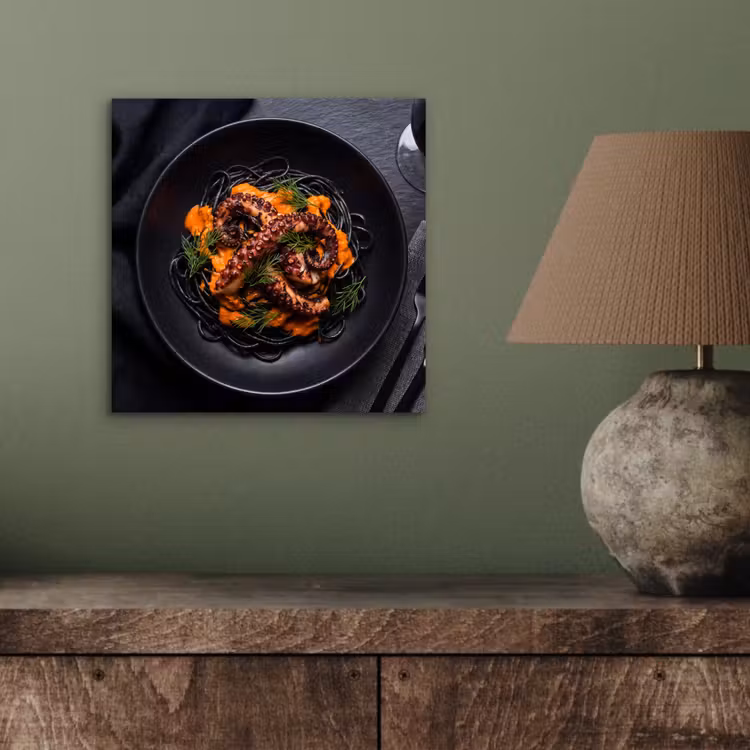 Aluminium schilderij - Eten - Octopus - Modern — 3