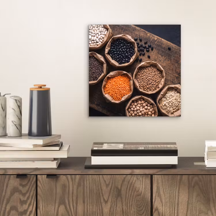 Aluminium schilderij - Eten - Zakjes - Voeding — 2