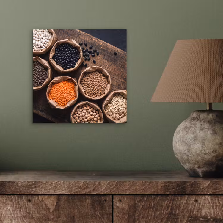 Aluminium schilderij - Eten - Zakjes - Voeding — 3