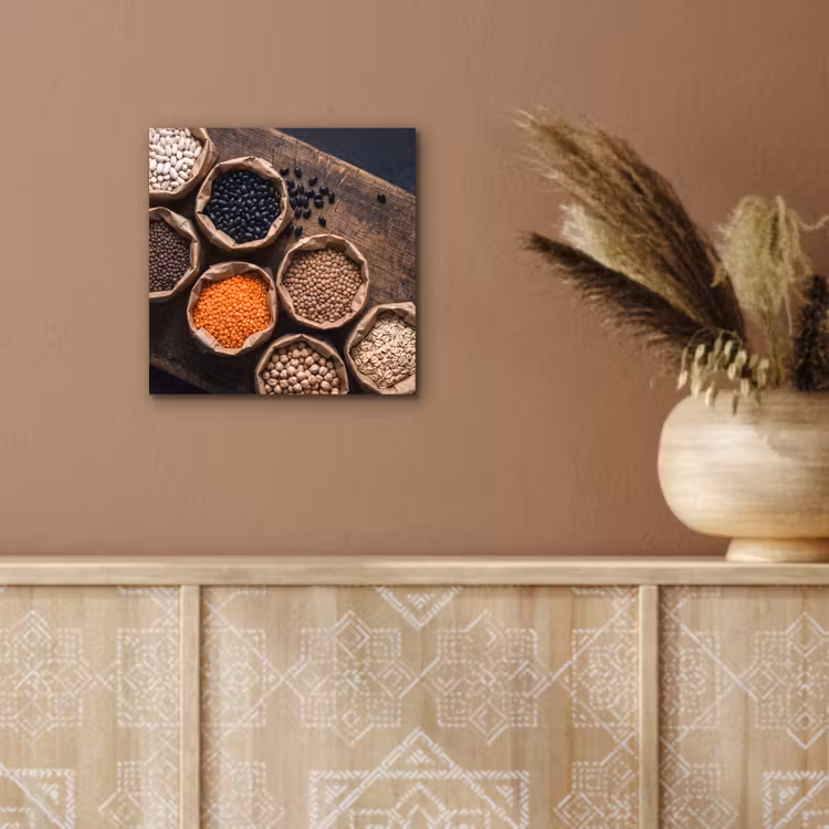 Aluminium schilderij - Eten - Zakjes - Voeding — 5