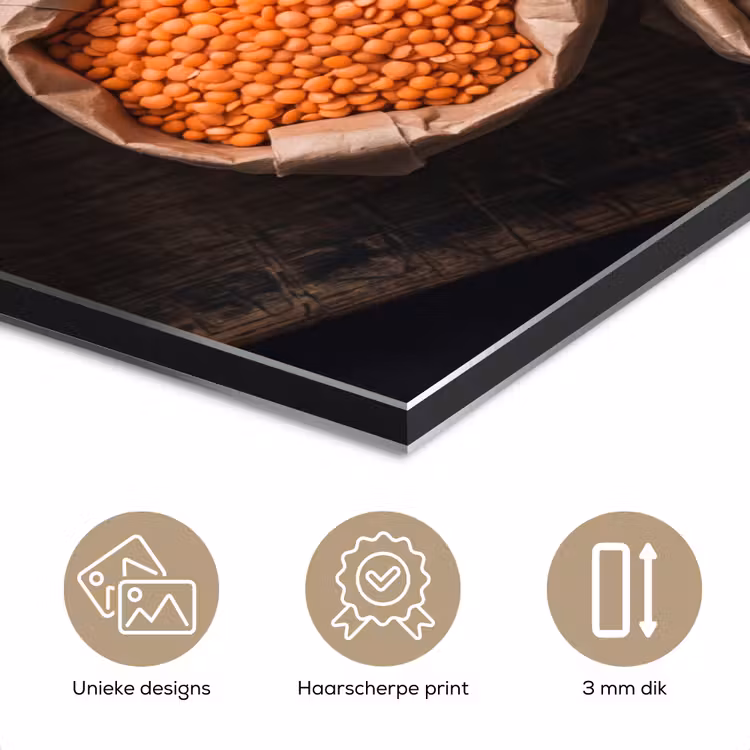 Aluminium schilderij - Eten - Zakjes - Voeding — 7