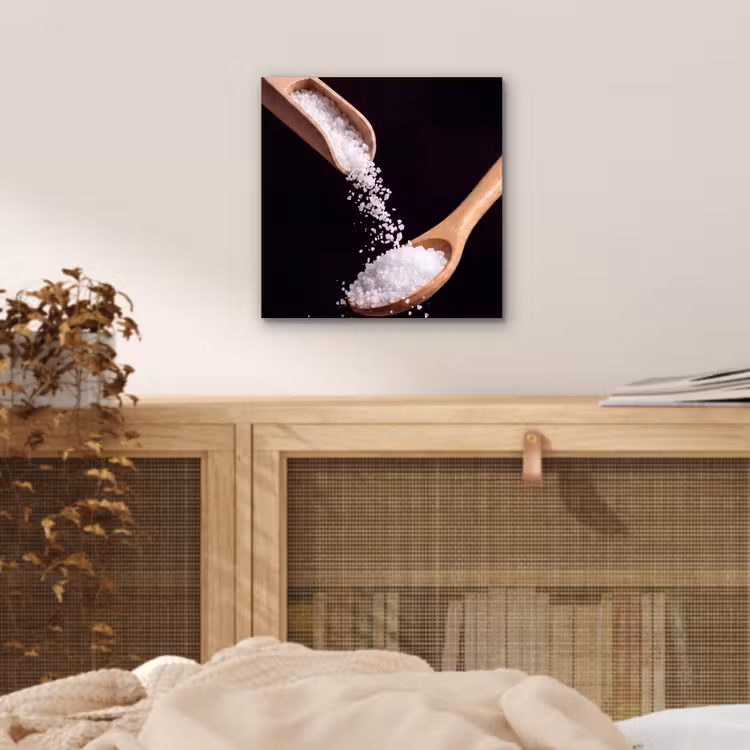 Aluminium schilderij - Eten - Zout - Hout — 4
