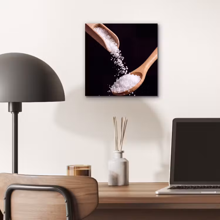 Aluminium schilderij - Eten - Zout - Hout — 6