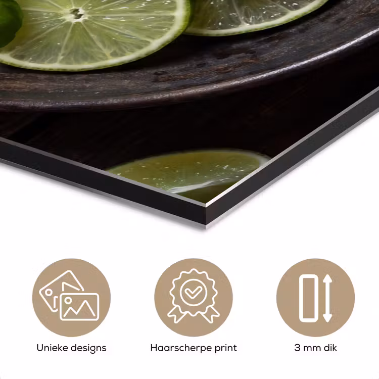 Aluminium schilderij - Fruit - Groen - Eten — 7