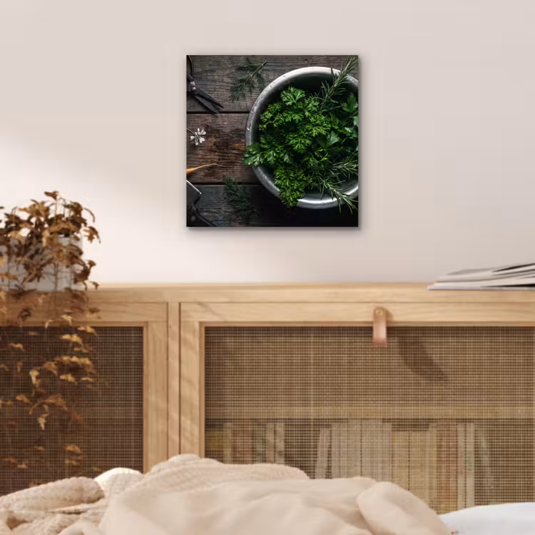 Aluminium schilderij - Groenten - Hout - Eten — 4