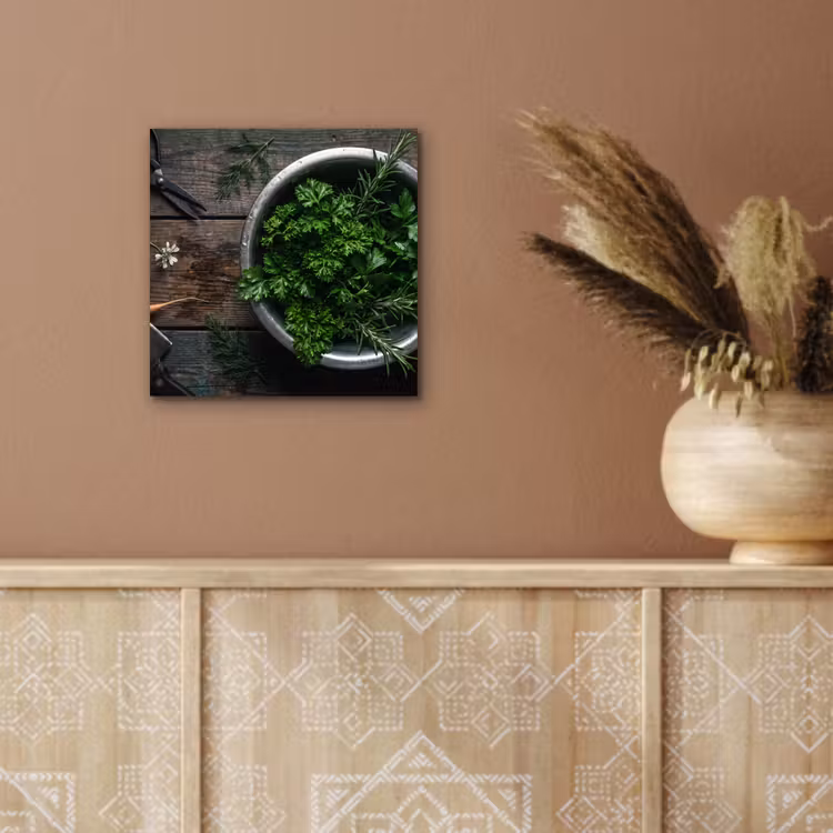 Aluminium schilderij - Groenten - Hout - Eten — 5