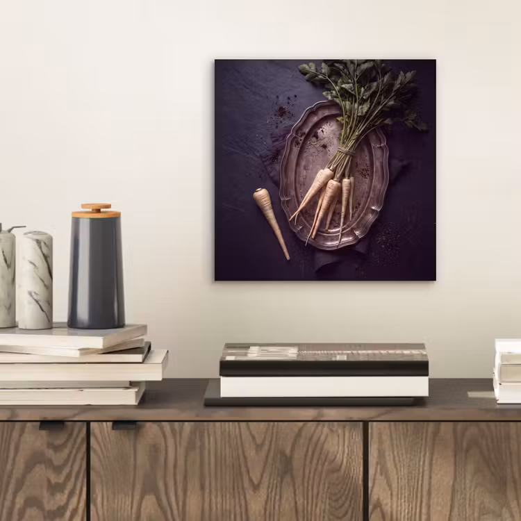 Aluminium schilderij - Groenten - Still-leven - Donker — 2