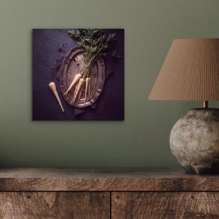 Aluminium schilderij - Groenten - Still-leven - Donker — 3