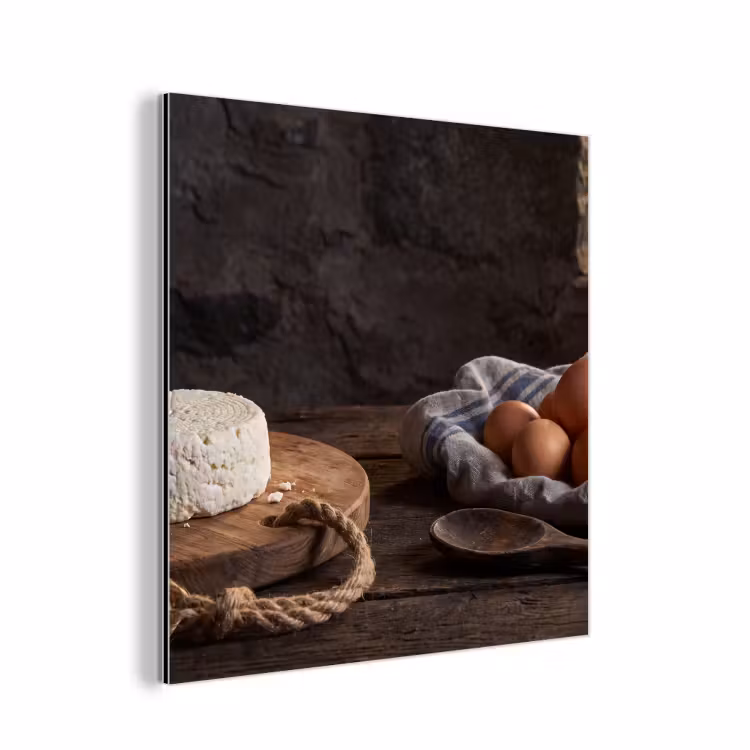 Aluminium schilderij - Meel - Eieren - Eten — 1