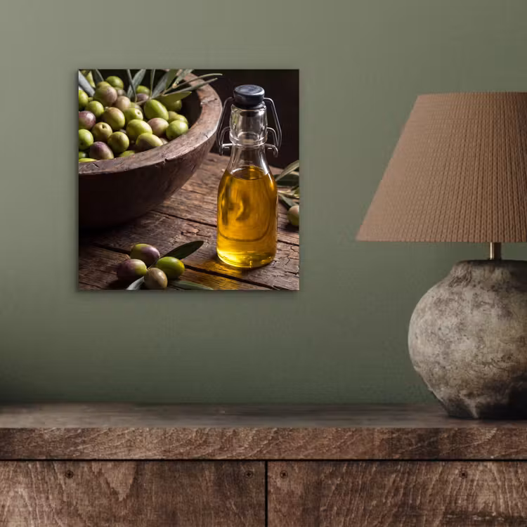 Aluminium schilderij - Olijven - Eten - Rustiek — 3