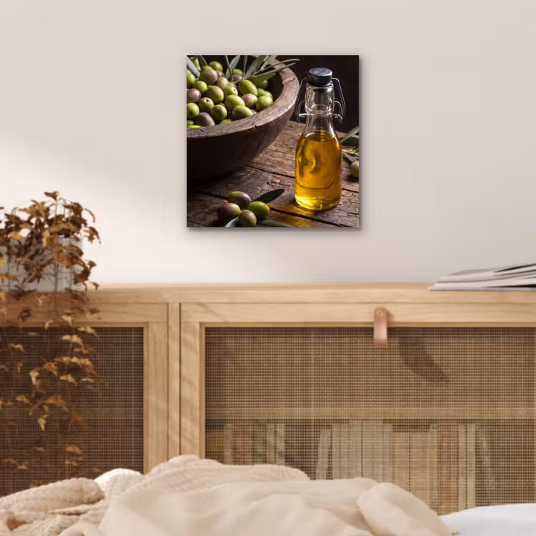 Aluminium schilderij - Olijven - Eten - Rustiek — 4
