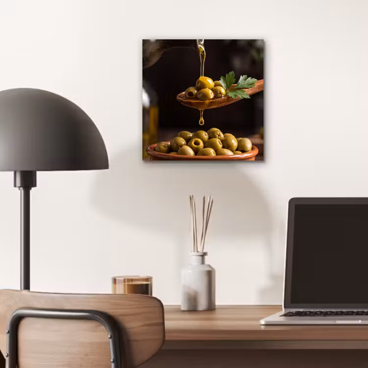 Aluminium schilderij - Olijven - Olijfolie - Eten — 6
