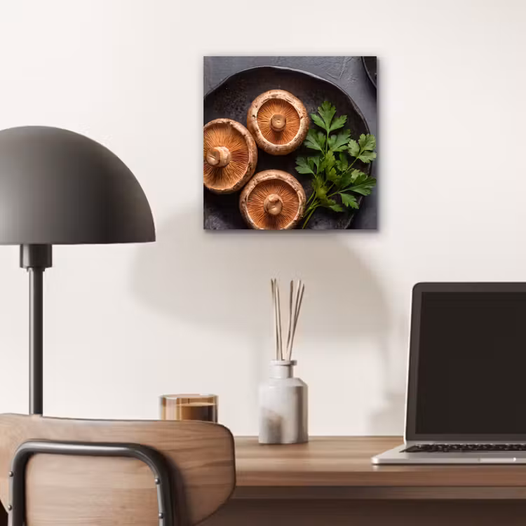 Aluminium schilderij - Paddestoelen - Kruiden - Eten — 6