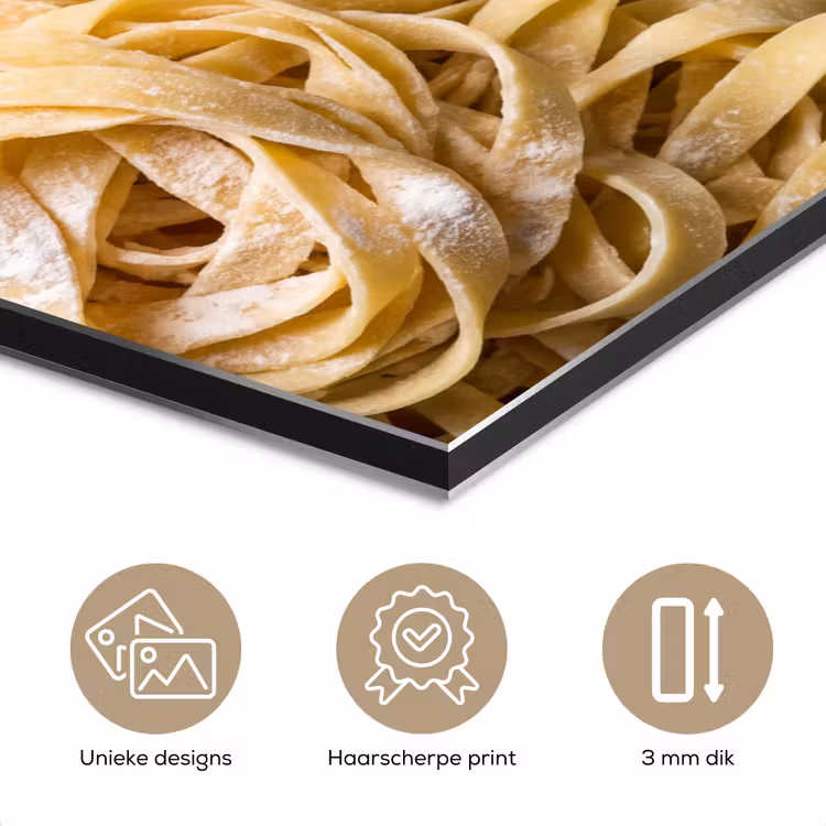 Aluminium schilderij - Pasta - Keuken - Eten — 7
