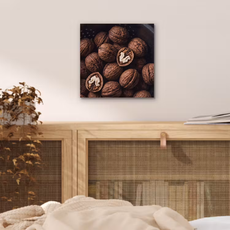 Aluminium schilderij - Walnoot - Eten - Donker — 4