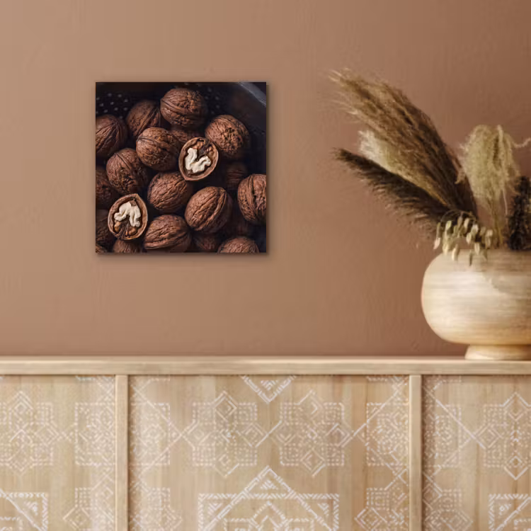 Aluminium schilderij - Walnoot - Eten - Donker — 5