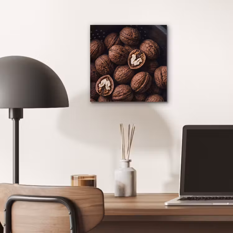Aluminium schilderij - Walnoot - Eten - Donker — 6