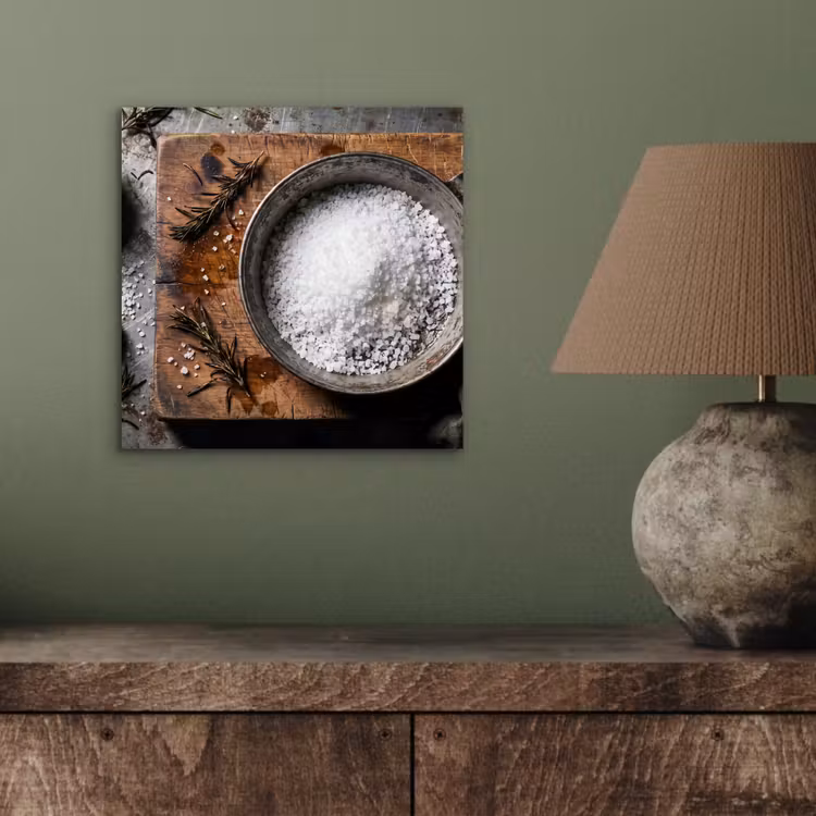 Aluminium schilderij - Zout - Keuken - Rustiek — 3