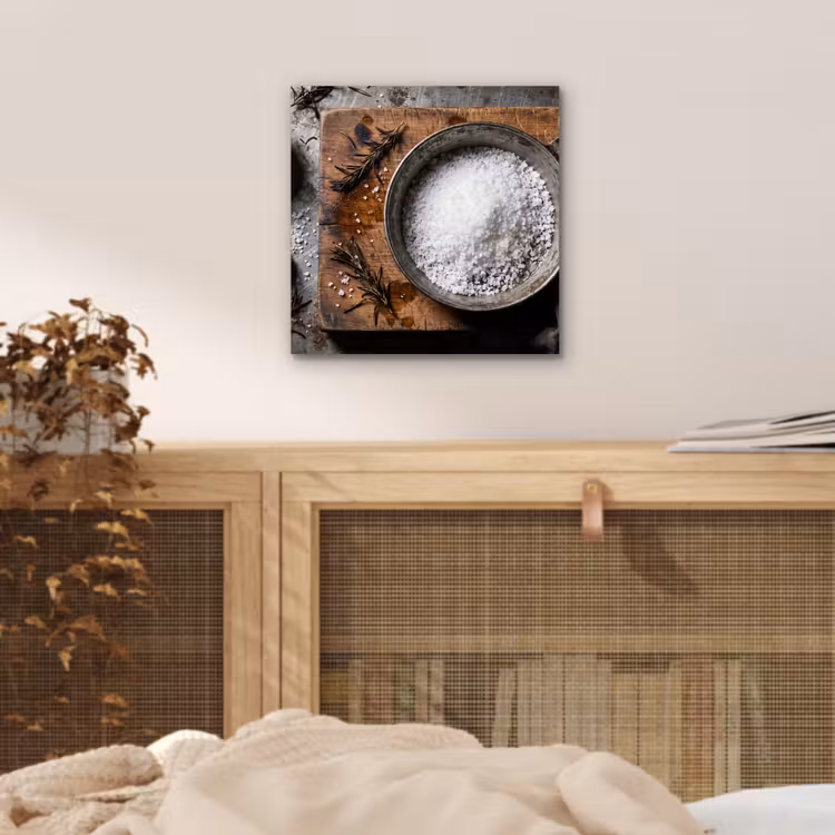 Aluminium schilderij - Zout - Keuken - Rustiek — 4