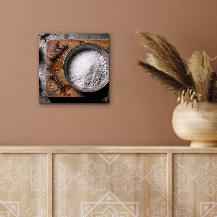 Aluminium schilderij - Zout - Keuken - Rustiek — 5