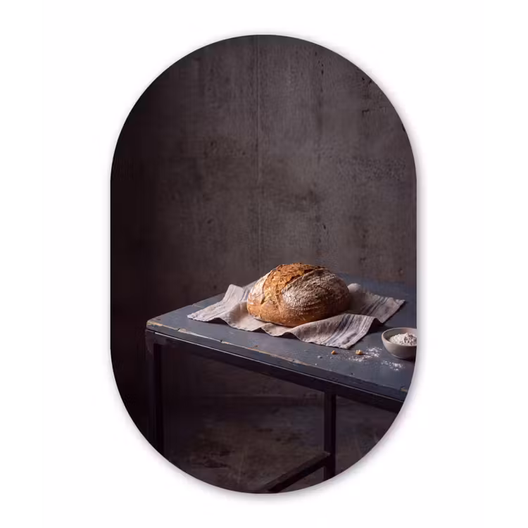 Muurovaal aluminium - Brood - Rustiek - Eten — 1