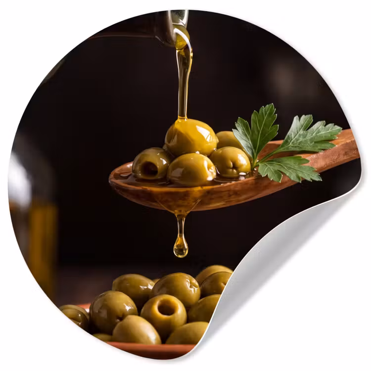 Behangcirkel - Olijven - Olijfolie - Eten — 1