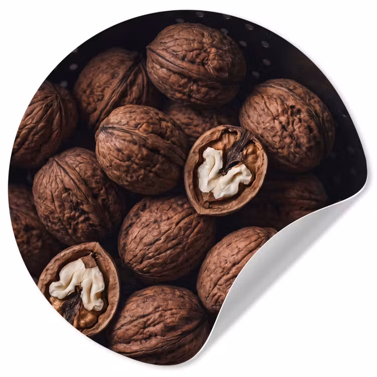 Behangcirkel - Walnoot - Eten - Donker — 1