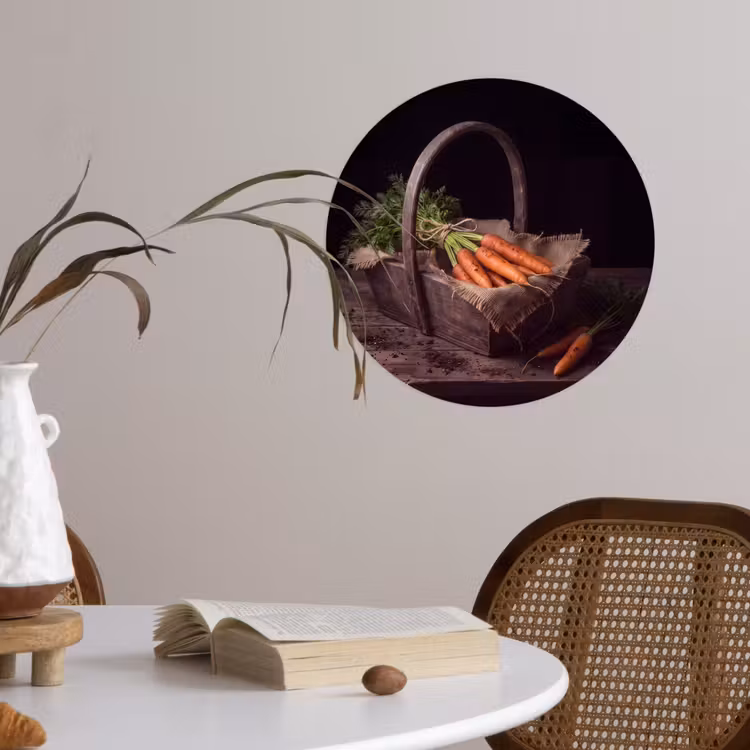 Behangcirkel - Wortels - Mand - Eten — 4