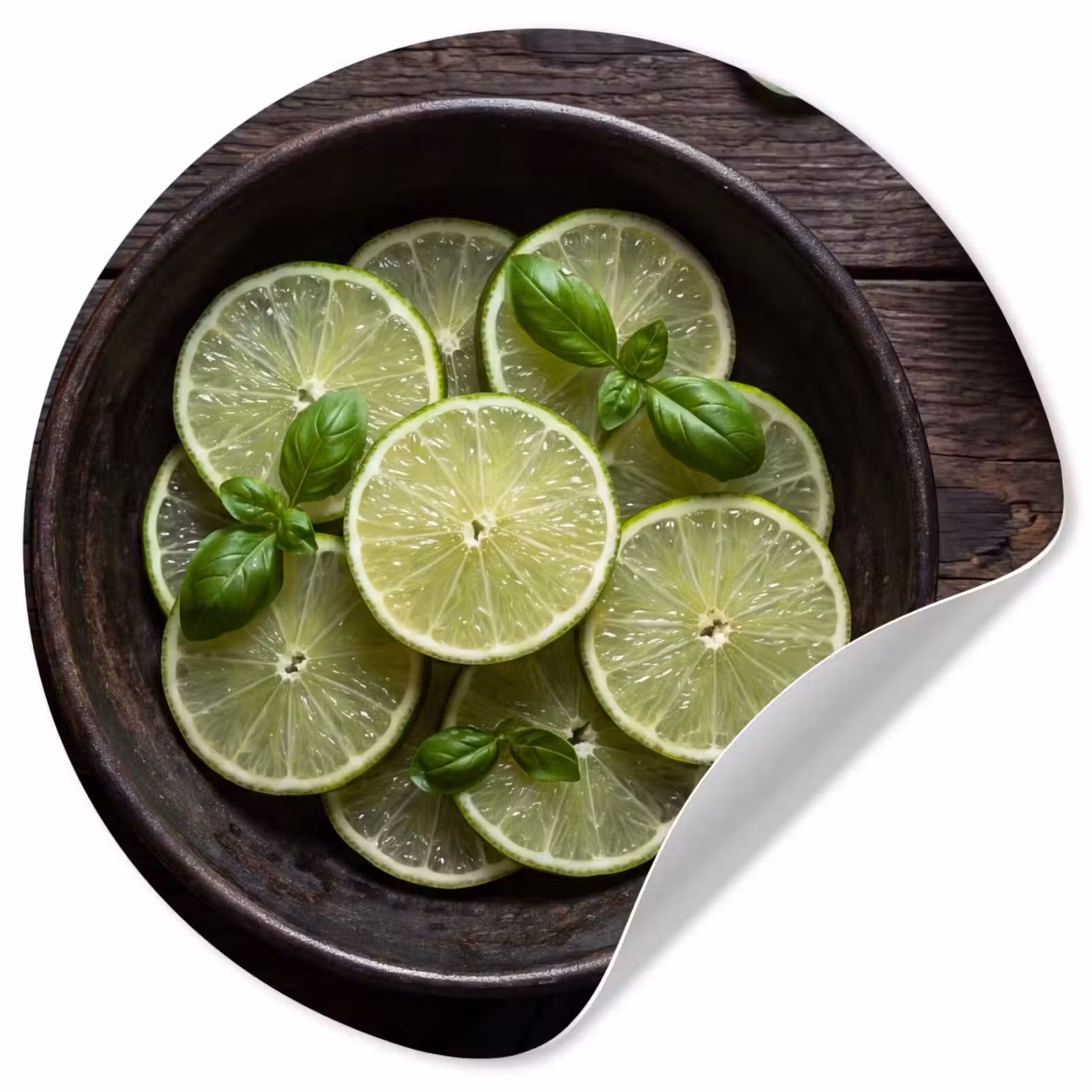 Behangcirkel - Fruit - Groen - Eten — 1