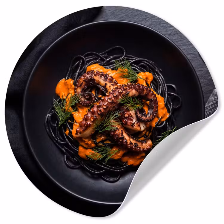 Behangcirkel - Eten - Octopus - Modern — 1