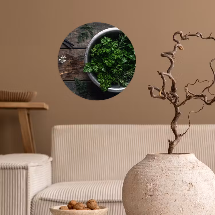 Behangcirkel - Groenten - Hout - Eten — 2