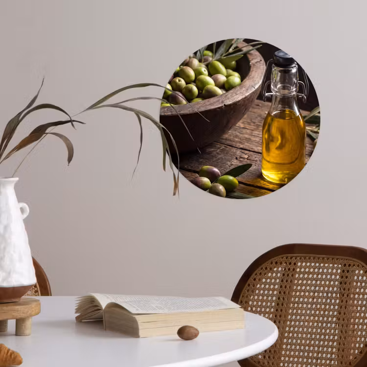 Behangcirkel - Olijven - Eten - Rustiek — 4