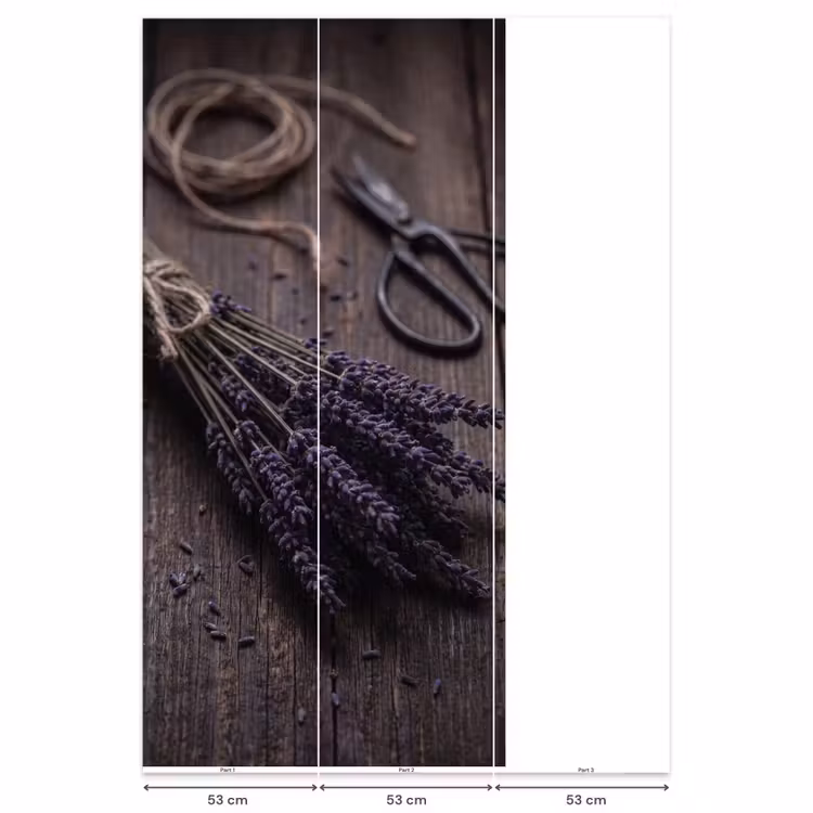 Behang - Bloemen - Rustiek - Paars — 6