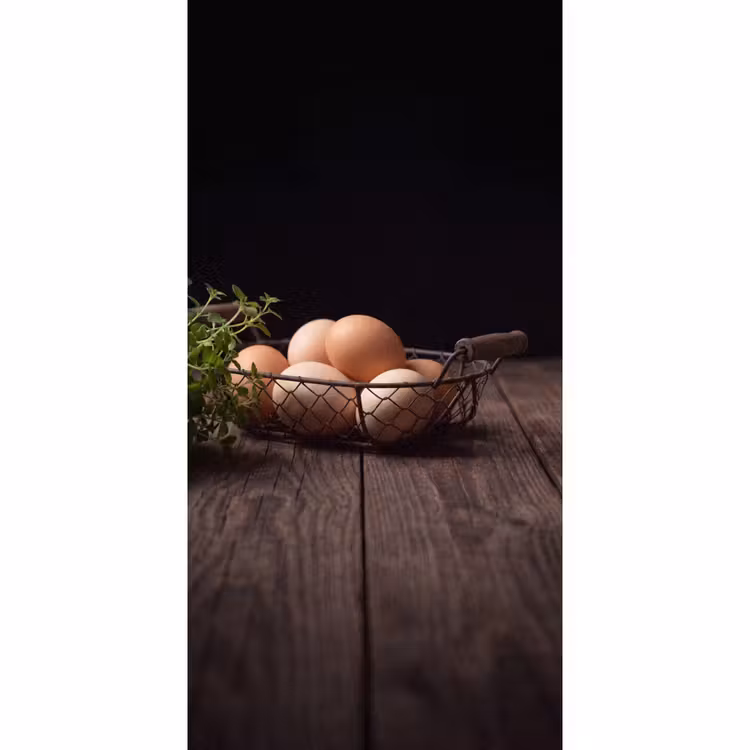 Behang - Eieren - Mand - Eten — 2
